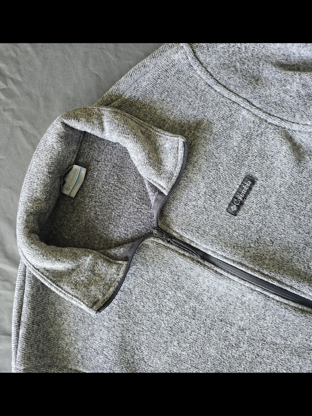 Columbia Men's Gray Full-Zip Fleece Jacket